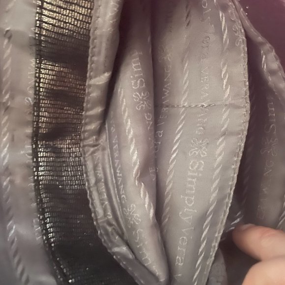 ♥ Vintage Vera Wang Claire Sequin Clutch w/Detachable Chain;Magnet Closure ♥ - Picture 3 of 5